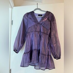Long sleeve purple Cider dress